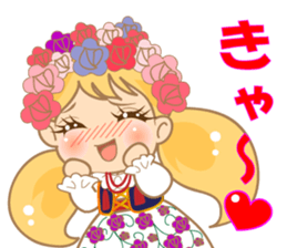 cute girl.40pattern costumes sticker #3441162