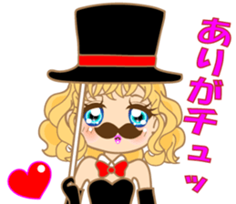 cute girl.40pattern costumes sticker #3441163