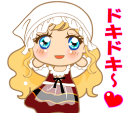 cute girl.40pattern costumes sticker #3441166