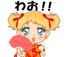 cute girl.40pattern costumes sticker #3441170