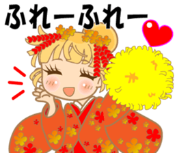 cute girl.40pattern costumes sticker #3441171