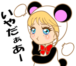 cute girl.40pattern costumes sticker #3441173