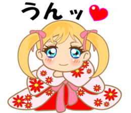 cute girl.40pattern costumes sticker #3441182