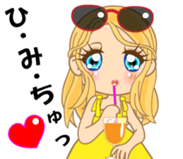 cute girl.40pattern costumes sticker #3441183