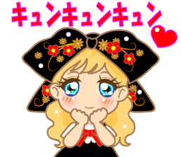 cute girl.40pattern costumes sticker #3441190