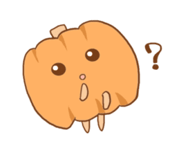 Pumpkin Character sticker #3441197