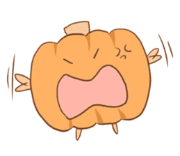 Pumpkin Character sticker #3441225