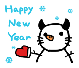 Happy God Cat sticker #3441686