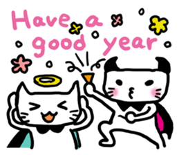 Happy God Cat sticker #3441688