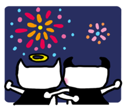 Happy God Cat sticker #3441689