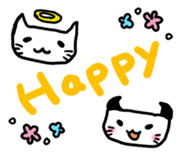 Happy God Cat sticker #3441692