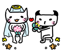 Happy God Cat sticker #3441695