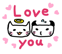 Happy God Cat sticker #3441700