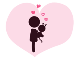 Black Man & Black Cat sticker #3441795