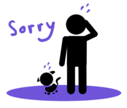 Black Man & Black Cat sticker #3441812