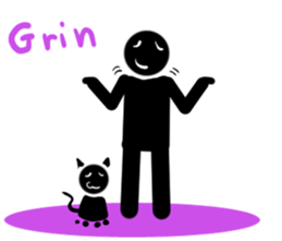 Black Man & Black Cat sticker #3441813