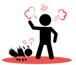 Black Man & Black Cat sticker #3441814