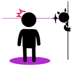 Black Man & Black Cat sticker #3441831