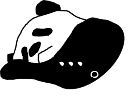 A panda is a pretty animal sticker #3442140