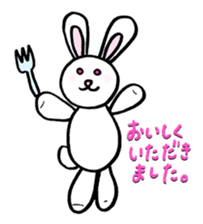 Happy Lucky Rabbit Sticker ! sticker #3442474