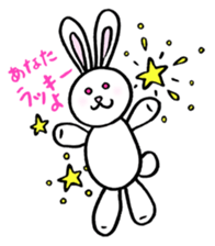 Happy Lucky Rabbit Sticker ! sticker #3442476