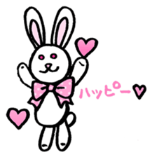 Happy Lucky Rabbit Sticker ! sticker #3442491