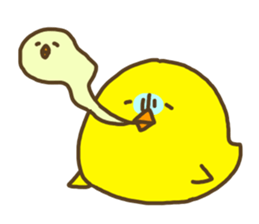 chicken name is piyozabesu sticker #3443245