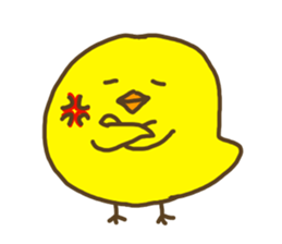 chicken name is piyozabesu sticker #3443246