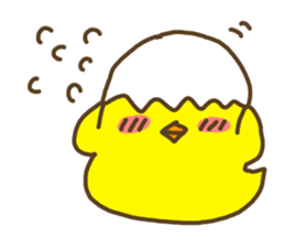 chicken name is piyozabesu sticker #3443254