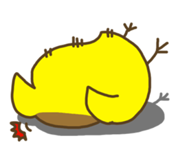 chicken name is piyozabesu sticker #3443257