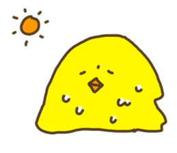 chicken name is piyozabesu sticker #3443271