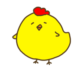 chicken name is piyozabesu sticker #3443273