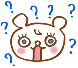 There is a cute bear sticker sticker #3444033