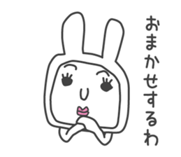 Shemale of rabbit sticker #3444087