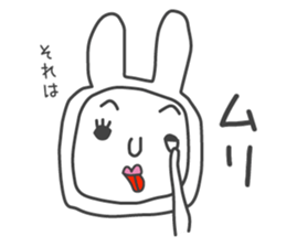 Shemale of rabbit sticker #3444092