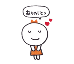 Ribbon girl Good friend ver sticker #3444487