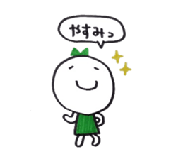 Ribbon girl Good friend ver sticker #3444490