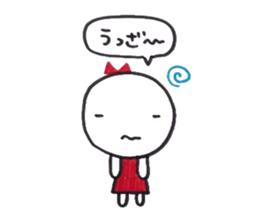 Ribbon girl Good friend ver sticker #3444498