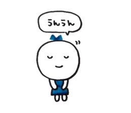 Ribbon girl Good friend ver sticker #3444501