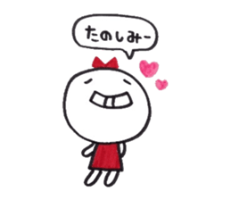 Ribbon girl Good friend ver sticker #3444504