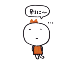 Ribbon girl Good friend ver sticker #3444505