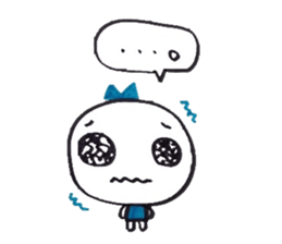 Ribbon girl Good friend ver sticker #3444507