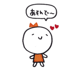 Ribbon girl Good friend ver sticker #3444511