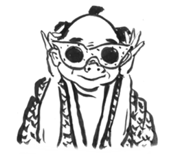 Edo people's hundred faces sticker #3445317