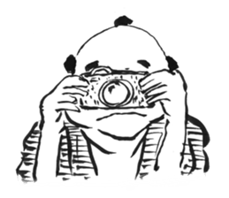 Edo people's hundred faces sticker #3445318