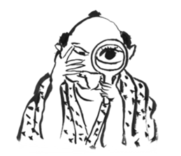 Edo people's hundred faces sticker #3445328