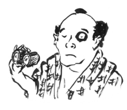 Edo people's hundred faces sticker #3445340