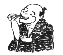 Edo people's hundred faces sticker #3445349