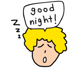 Curly Boy sticker #3445515