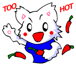 White Cat (Greeting Okinawa) sticker #3445905